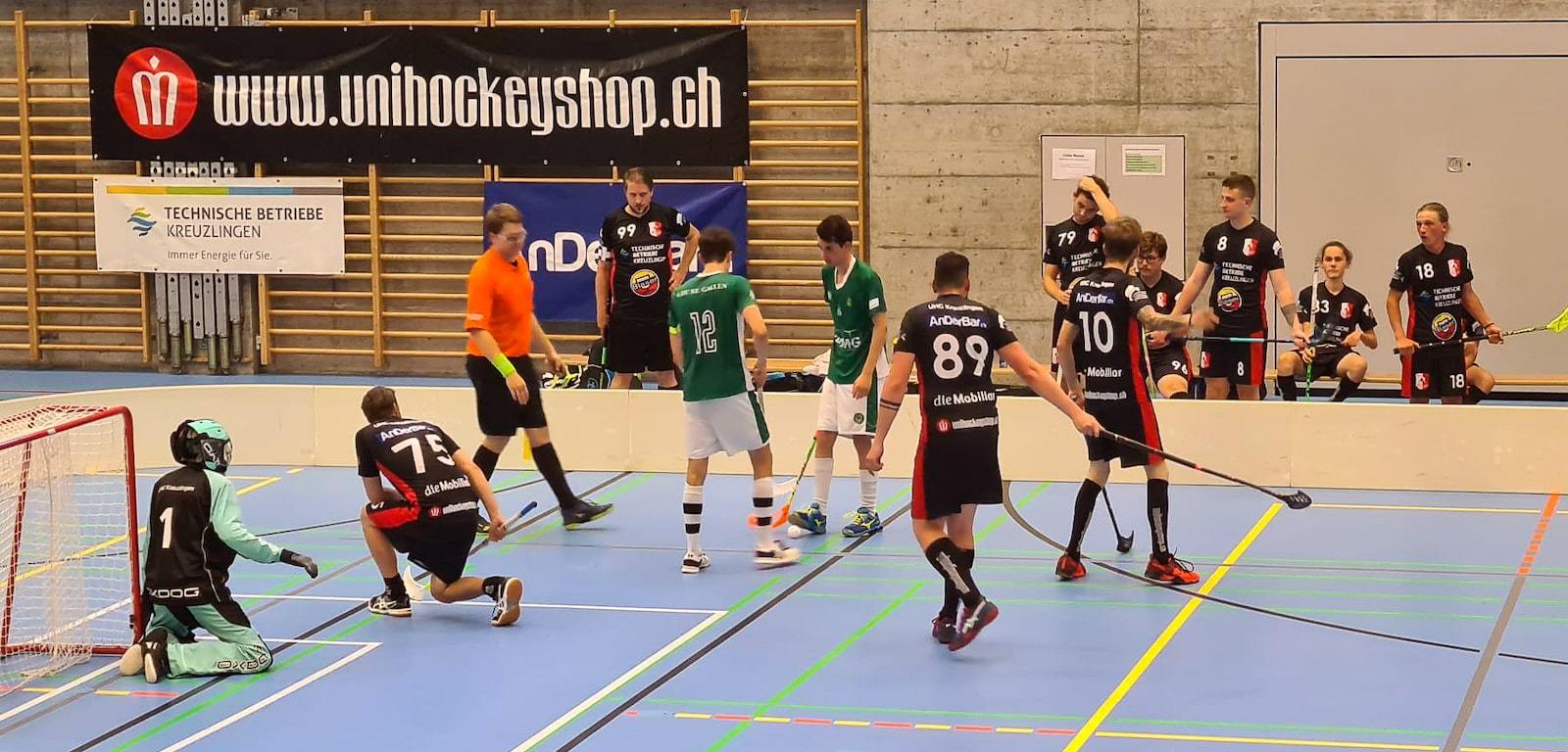 Ligacup der Herren 2020: Der UHC Kreuzlingen spielt im ersten Match gegen UHU St. Gallen.
